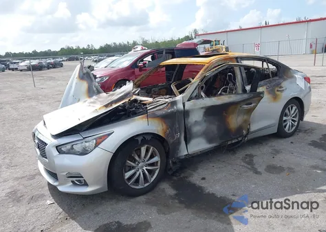 2015 Infiniti Q50 Premium z USA, uszkodzony, nr VIN JN1BV7AP8FM357378